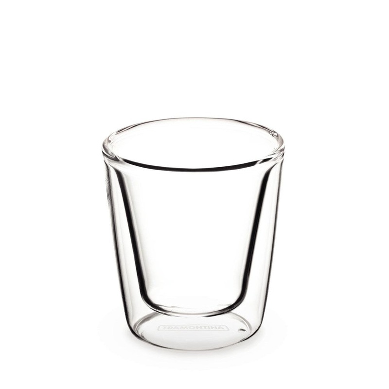 Tramontina Double Wall Espresso Glass - 85ml - Set 2