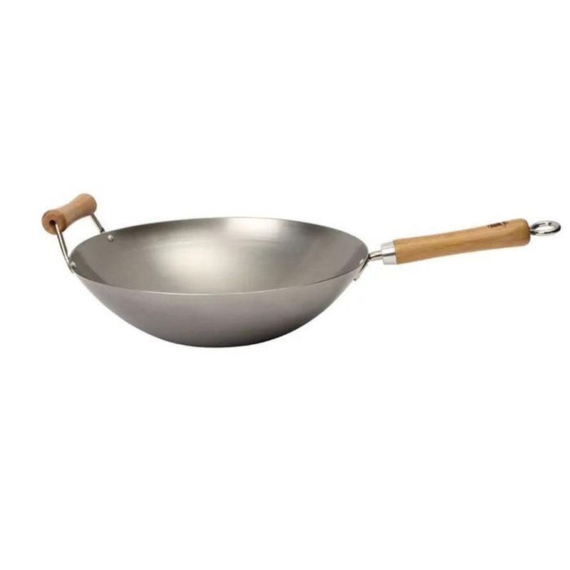 Dexam Wok Star Carbon Steel Wok - 36cm
