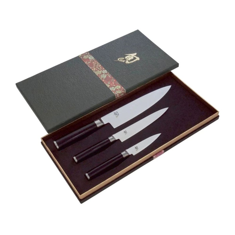 Shun Classic 3 Piece Knife Set with Gift Box
