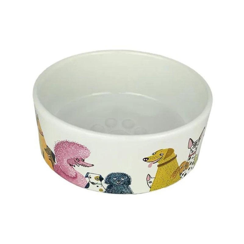 BIA Cordon Bleu Wags To Whiskers Dog Bowl - Medium