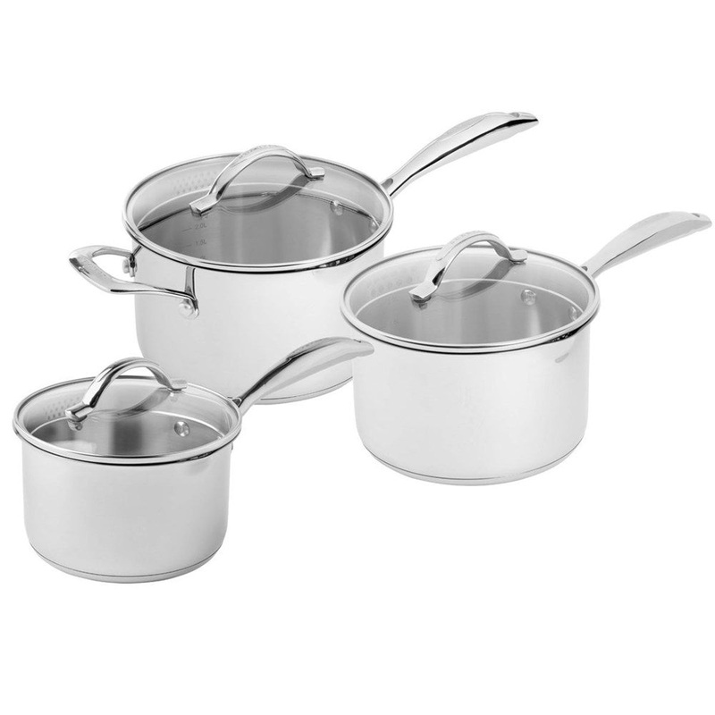 Scanpan STS 3 Piece Saucepan Set