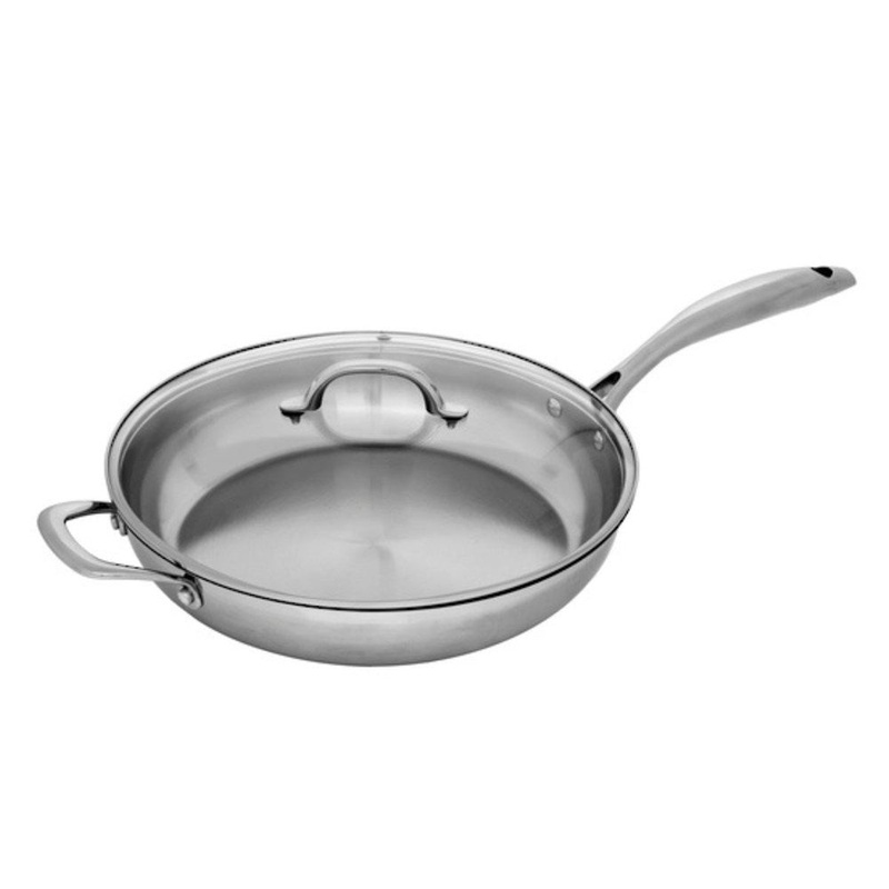 Swiss Diamond Premium Steel Saute Pan with Lid - 28cm / 4L