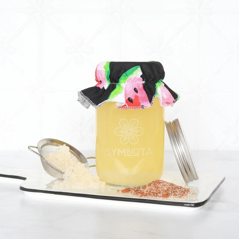 Symbiota Water Kefir Kit Complete Kit - Jar, lids, utensils, organic sugar and culture