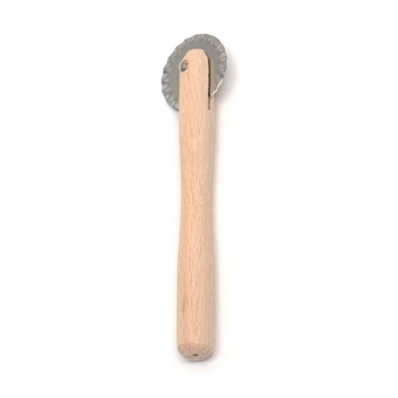 Dishy Beechwood Pastry Wheel - 15cm