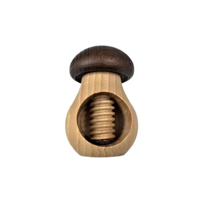 Dishy Beechwood Screw Nutcracker