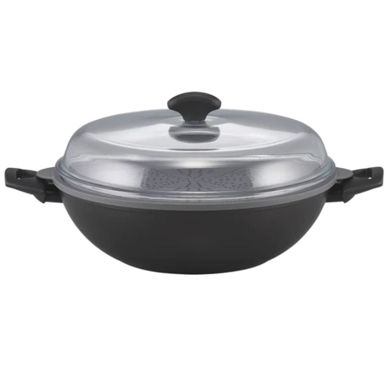 Essteele Per Salute Non-Stick Induction Multicooker with Steamer Insert - 32cm/5.7L