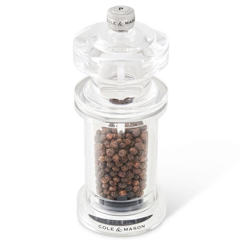 Cole & Mason 605 Acrylic Pepper Mill - 15cm