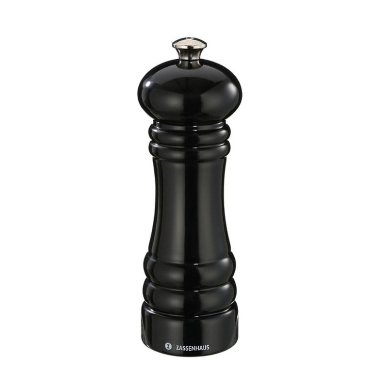 Zassenhaus Berlin Black Gloss Pepper Mill - 18cm