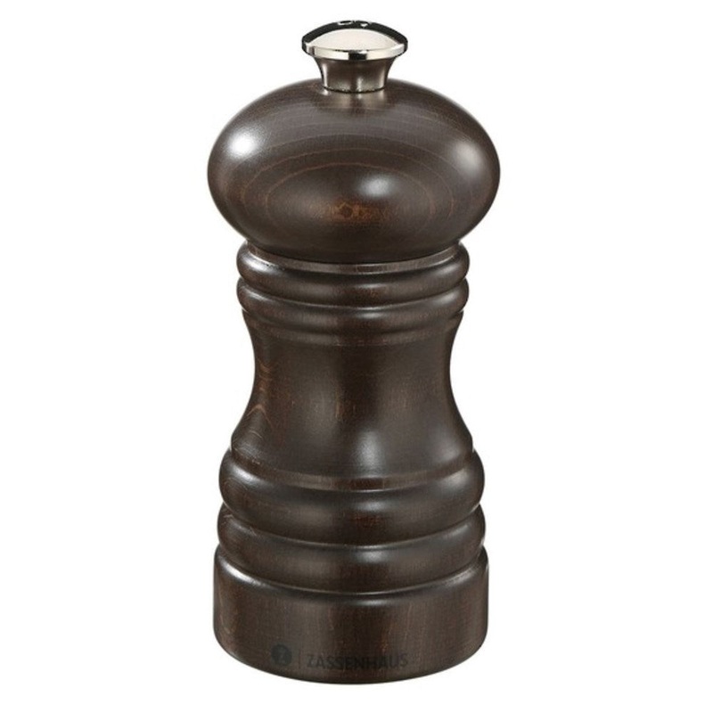 Zassenhaus Berlin Dark Beech Salt Mill - 12cm