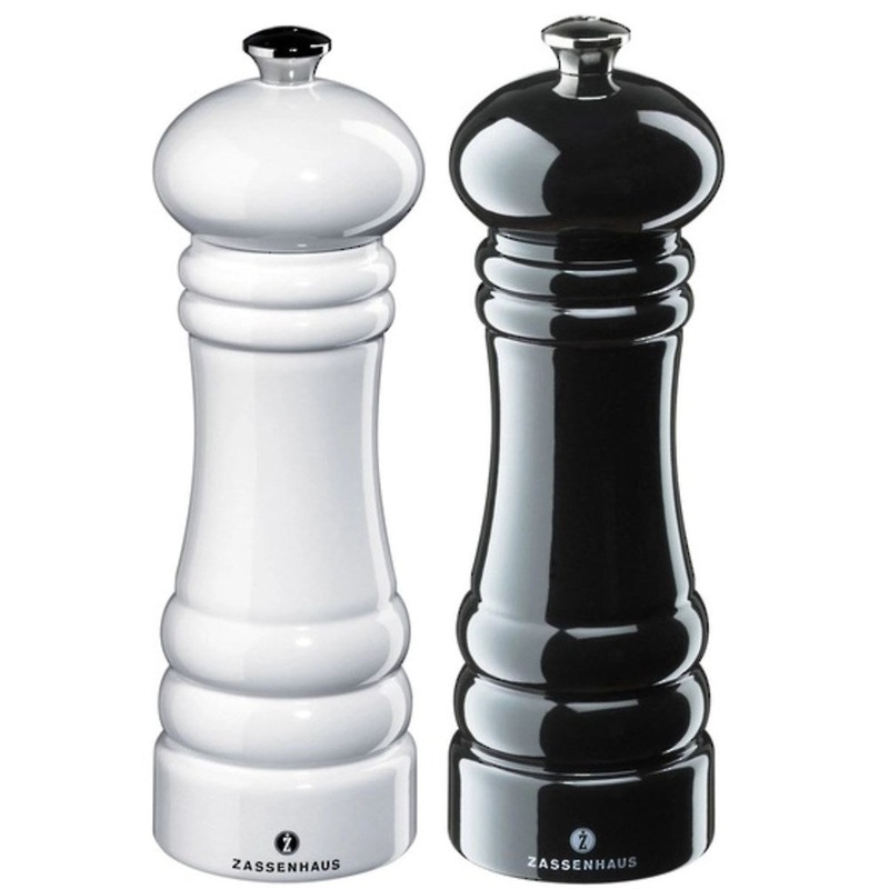 Zassenhaus Berlin Gloss Salt and Pepper Mill Set - 18cm