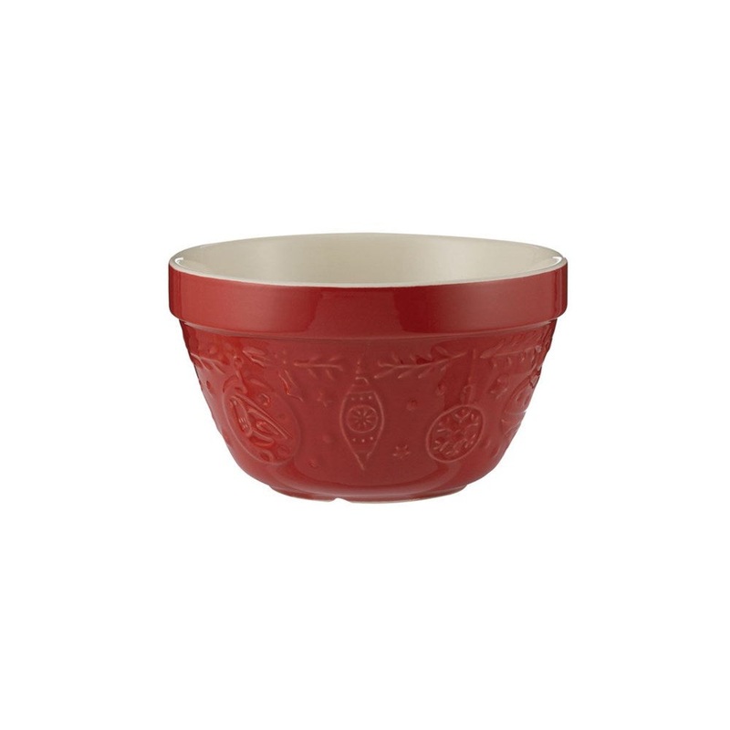 Mason Cash Merry & Bright Red Pudding Basin - 900ml