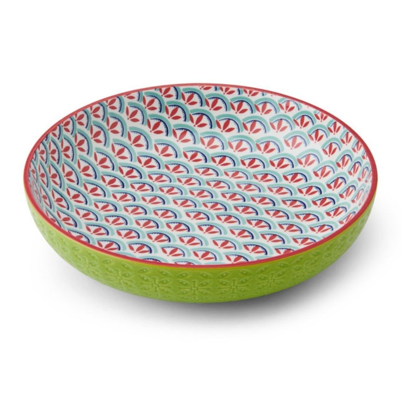 Mikasa Stoneware Bowl - 21cm - Geometric Line